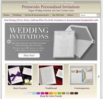 Portal for online ordering of wedding invitations from Printworks Walpole