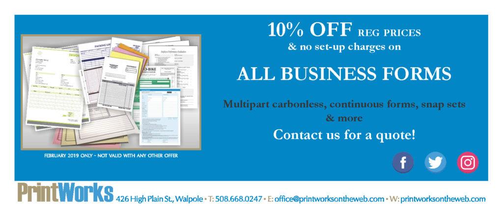 10% off all business forms