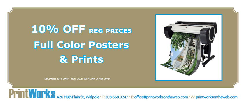 full color poster 10 percent off