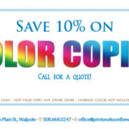 Color Copies 10 Percent Off